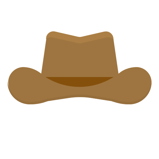 Cowboy hat dDara Flat icon