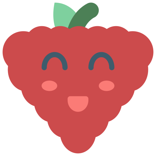 Raspberries Basic Miscellany Flat icon