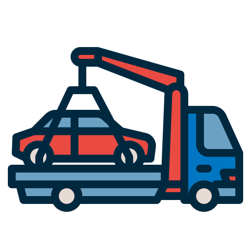 camión grúa icono gratis