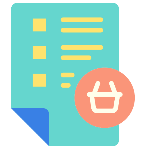 lista de la compra icono gratis