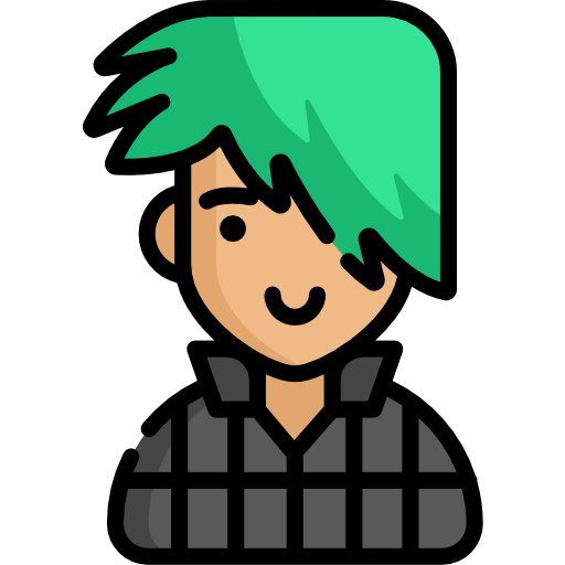 Emo Hair Free PNG Image