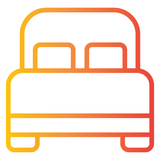 Bed free icon Bed free icon