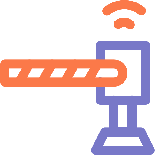 barrera de estacionamiento icono gratis