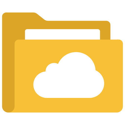 carpeta de la nube icono gratis