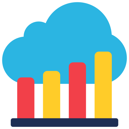 datos en la nube icono gratis