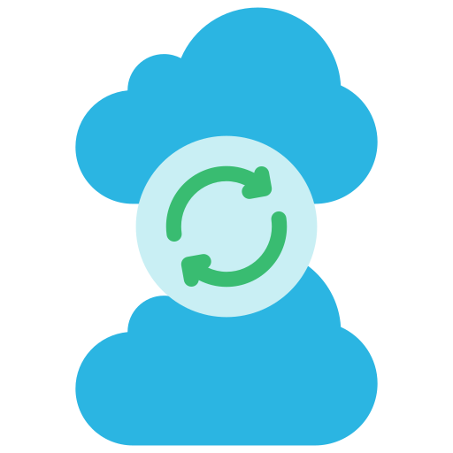sincronización en la nube icono gratis