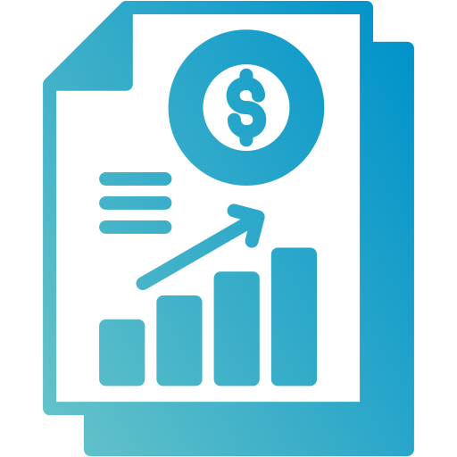 informe financiero icono gratis