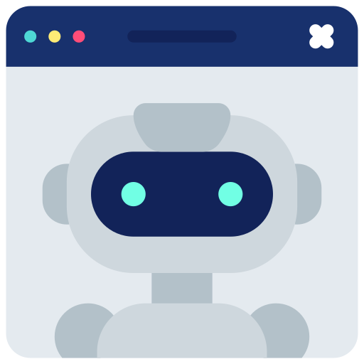 asistente de robot icono gratis