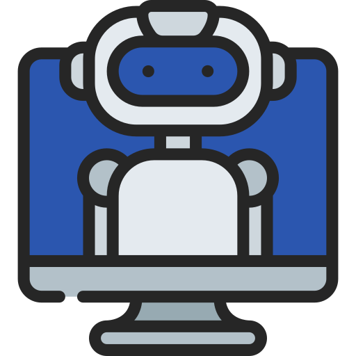 asistente de robot icono gratis