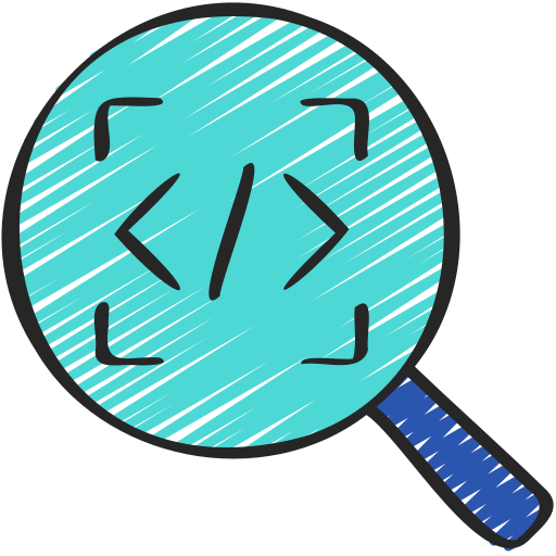 revisión de código icono gratis
