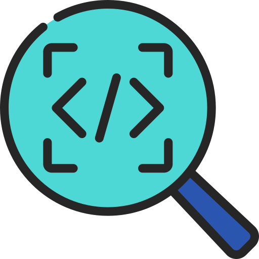 revisión de código icono gratis