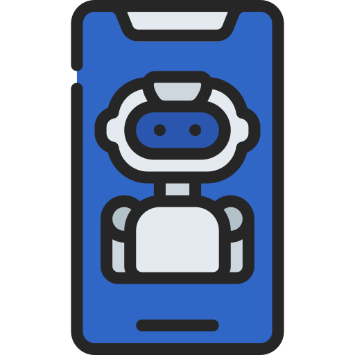 asistente de robot icono gratis