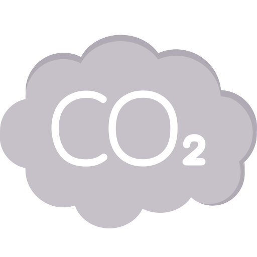 emisión de co2 icono gratis