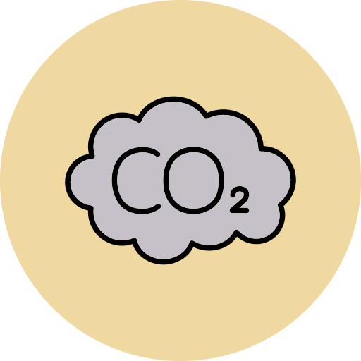 emisión de co2 icono gratis