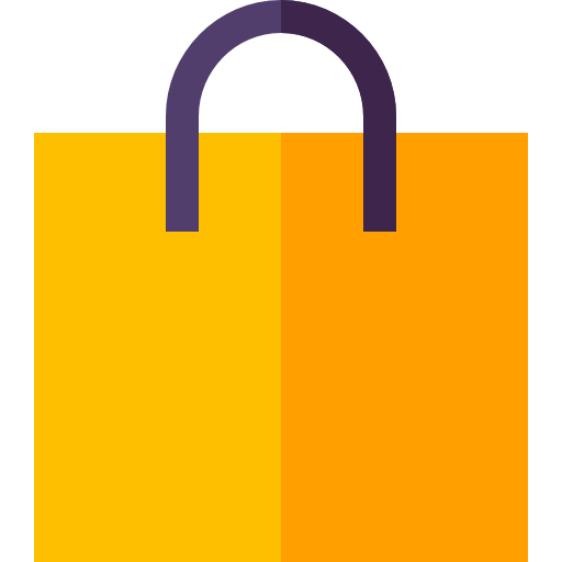 Shopping bag Basic Straight Flat icon