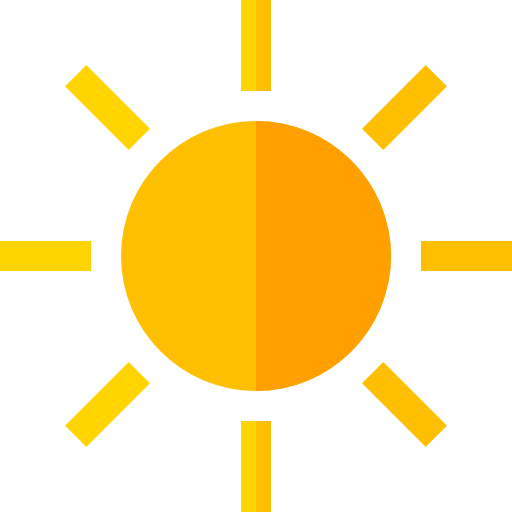 Sun Basic Straight Flat icon