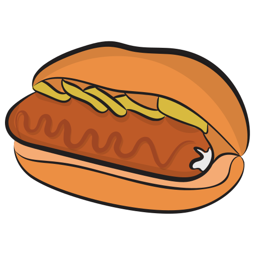 sándwich de perrito caliente icono gratis