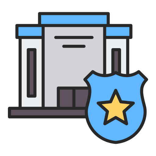 estación de policía icono gratis