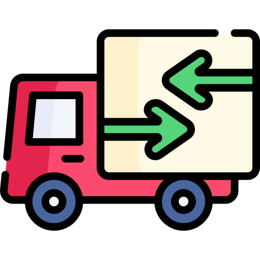 camión de reparto icono gratis