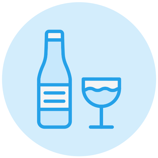 botella de vino icono gratis