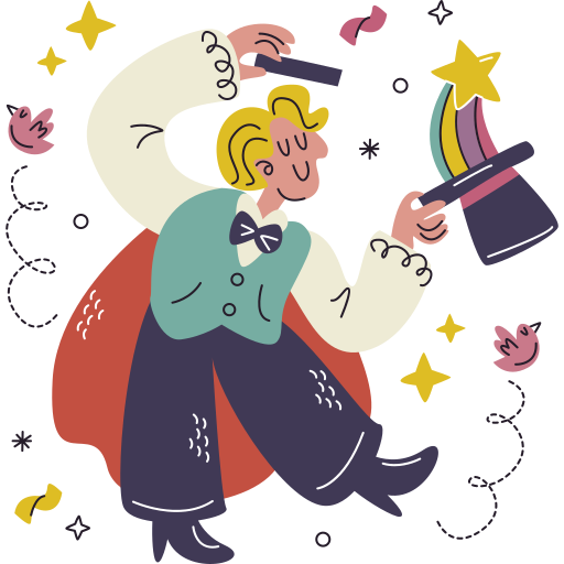 Magician free sticker