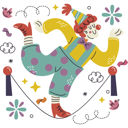 Clown Stickers - Free entertainment Stickers