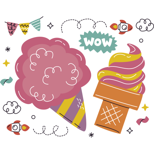Ice cream free sticker Ice cream free sticker