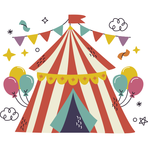 Tent free sticker