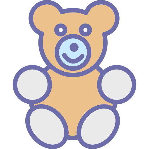 oso de peluche icono gratis