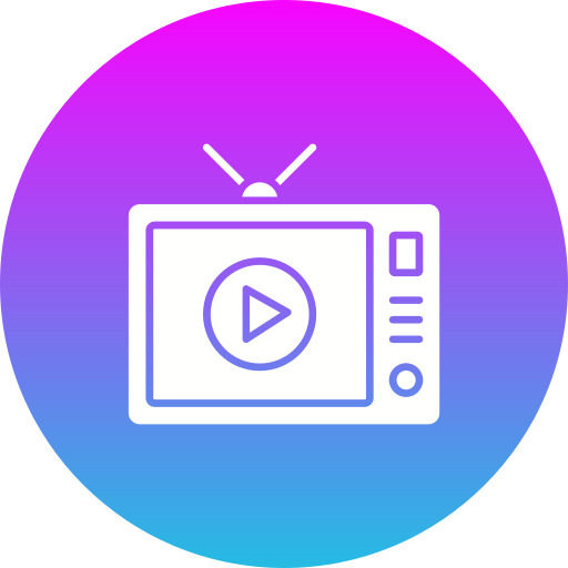 aplicación de televisión icono gratis