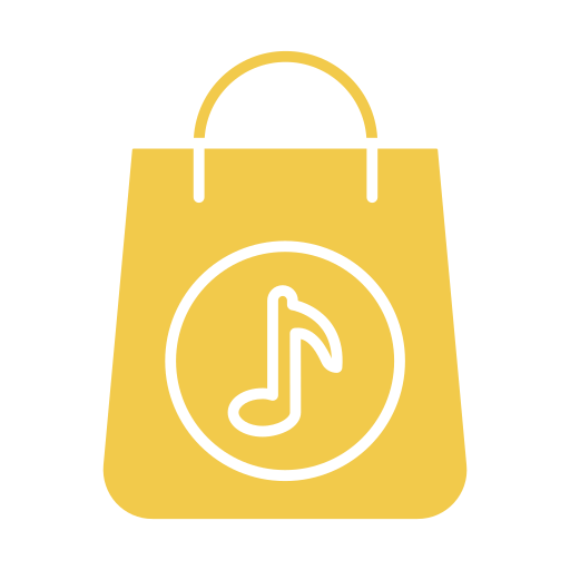 aplicación de la tienda de música icono gratis