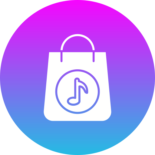 aplicación de la tienda de música icono gratis