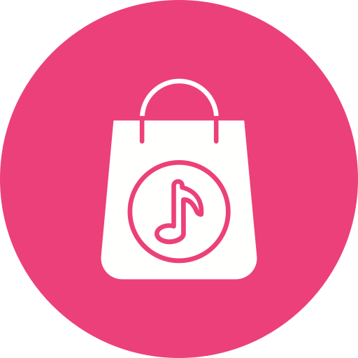 aplicación de la tienda de música icono gratis