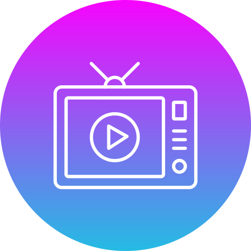 aplicación de televisión icono gratis