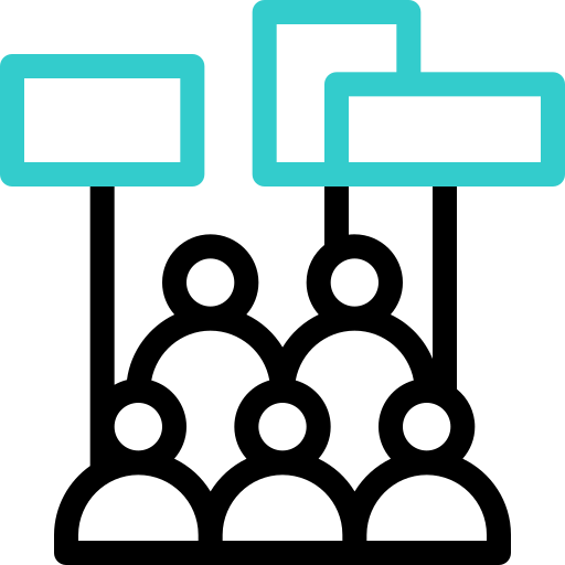 Demonstration free icon