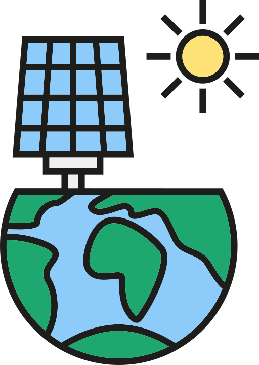 energía solar icono gratis