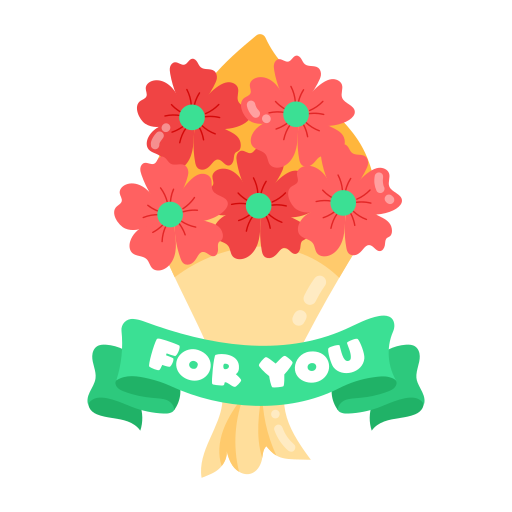 ramo de flores gratis sticker