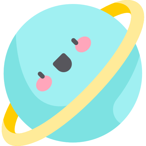 Planet Kawaii Flat Icon