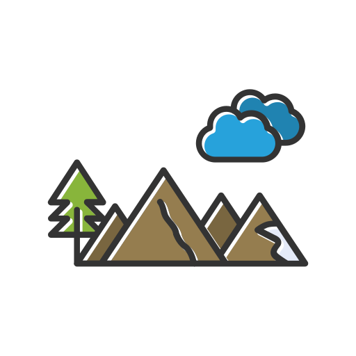 montañas icono gratis