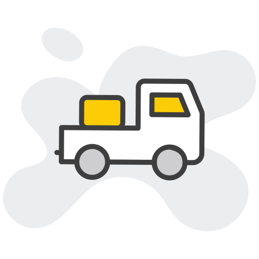 camión de reparto icono gratis