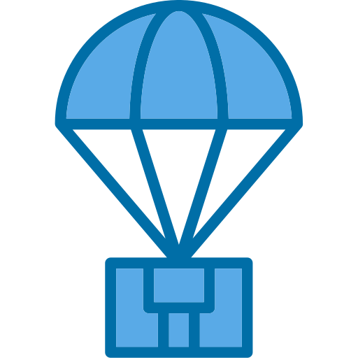 paracaídas icono gratis