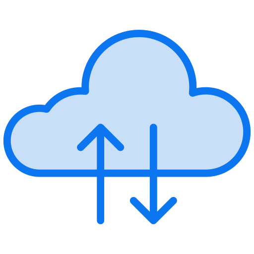 datos en la nube icono gratis