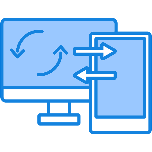 sincronización de datos icono gratis