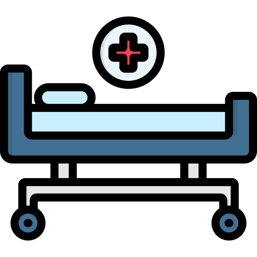 cama de hospital icono gratis