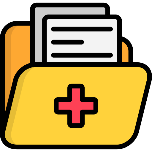 historial médico icono gratis