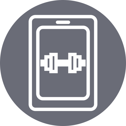 aplicación de fitness icono gratis