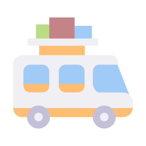 Camper van free icon
