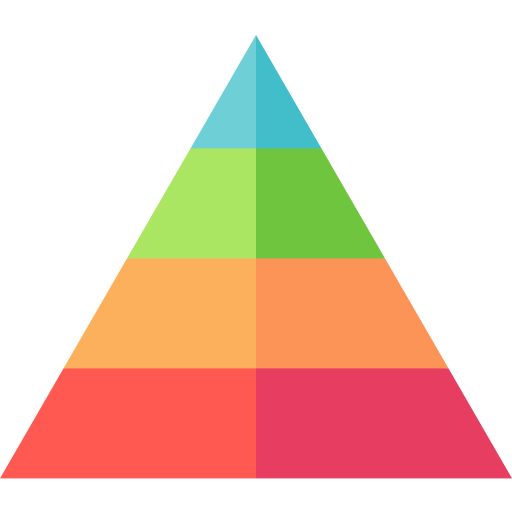 Pyramid chart - Free business icons