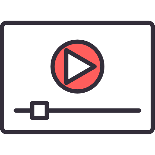 reproductor de video icono gratis