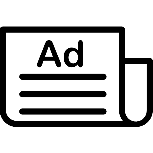 werbung kostenlos Icon werbung kostenlos Icon